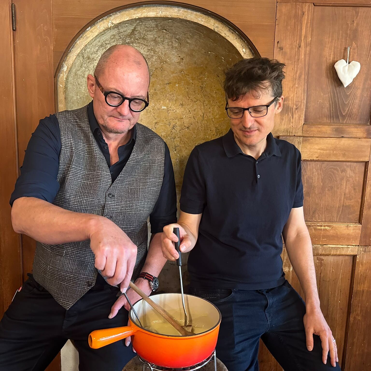 Schreiber Fondue mit Dr. Reto Stampfli & Fabian Schäfer